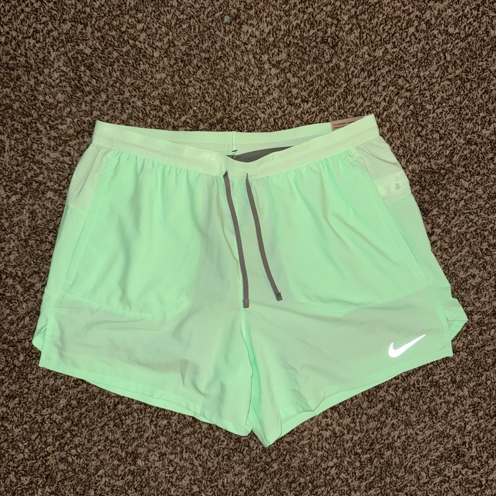Nike Stride Light Green Shorts